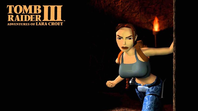Lara Croft in Cave — Black, Dark, Tense, Night