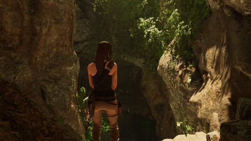Lara Croft in Cave — Brown, Adventurous, Afternoon
