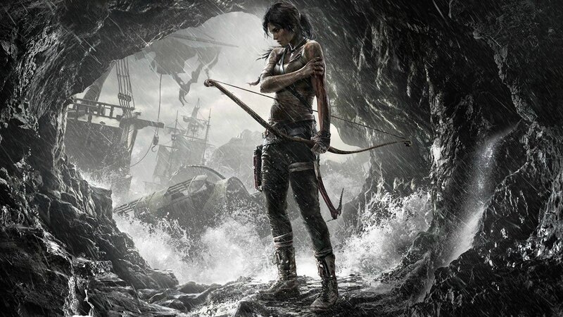 Lara Croft in Cave — Digital Art