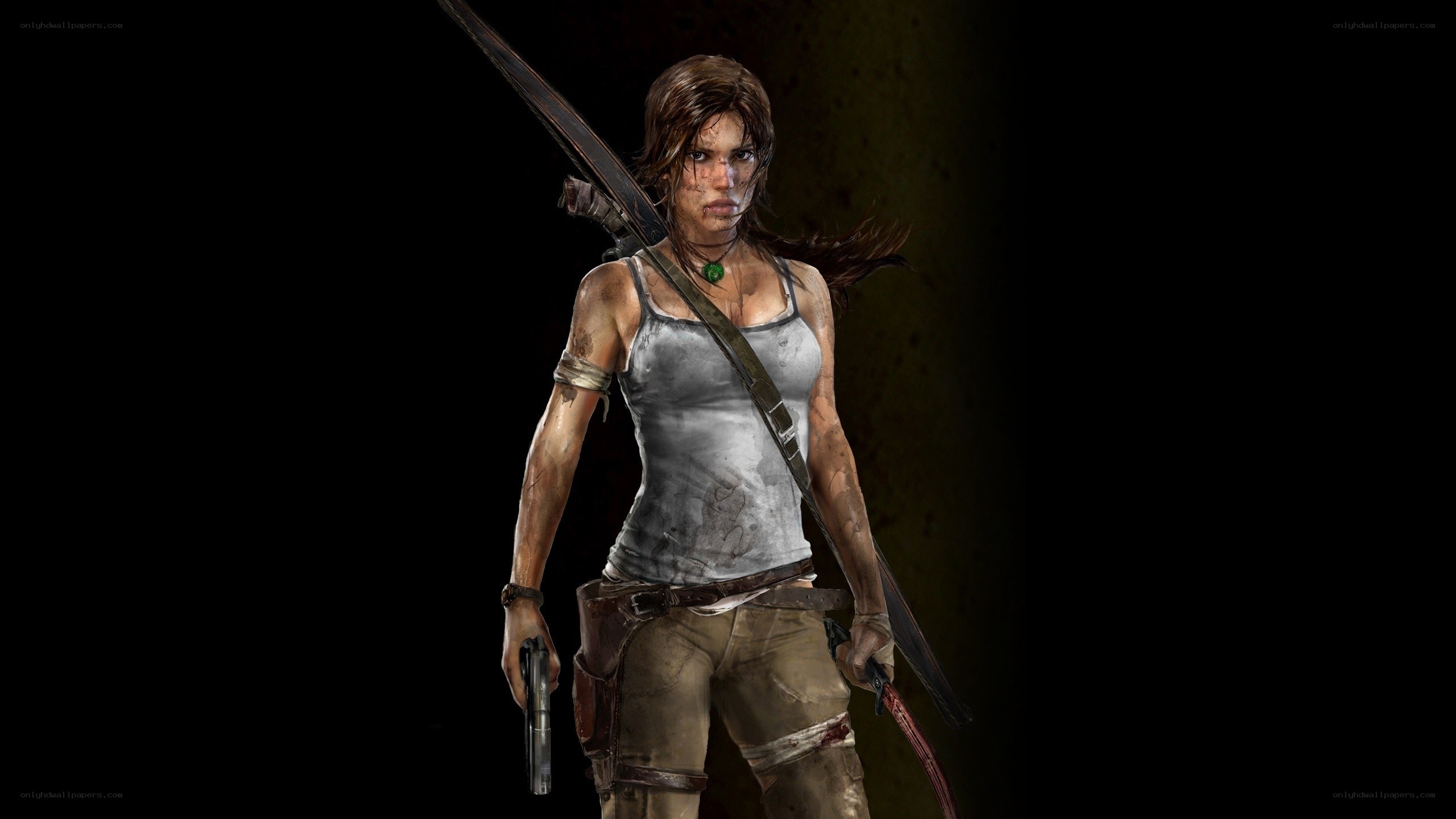 Lara Croft in combat gear