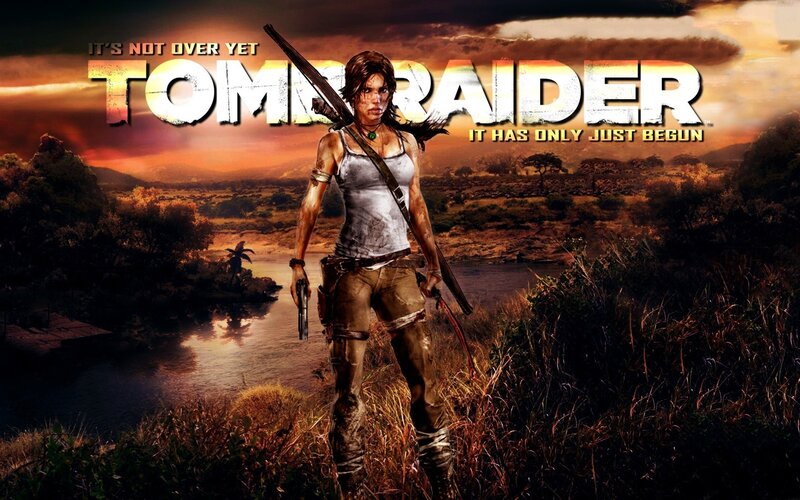 Lara Croft in Field