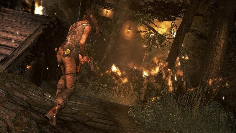 Lara Croft in Forest — Brown