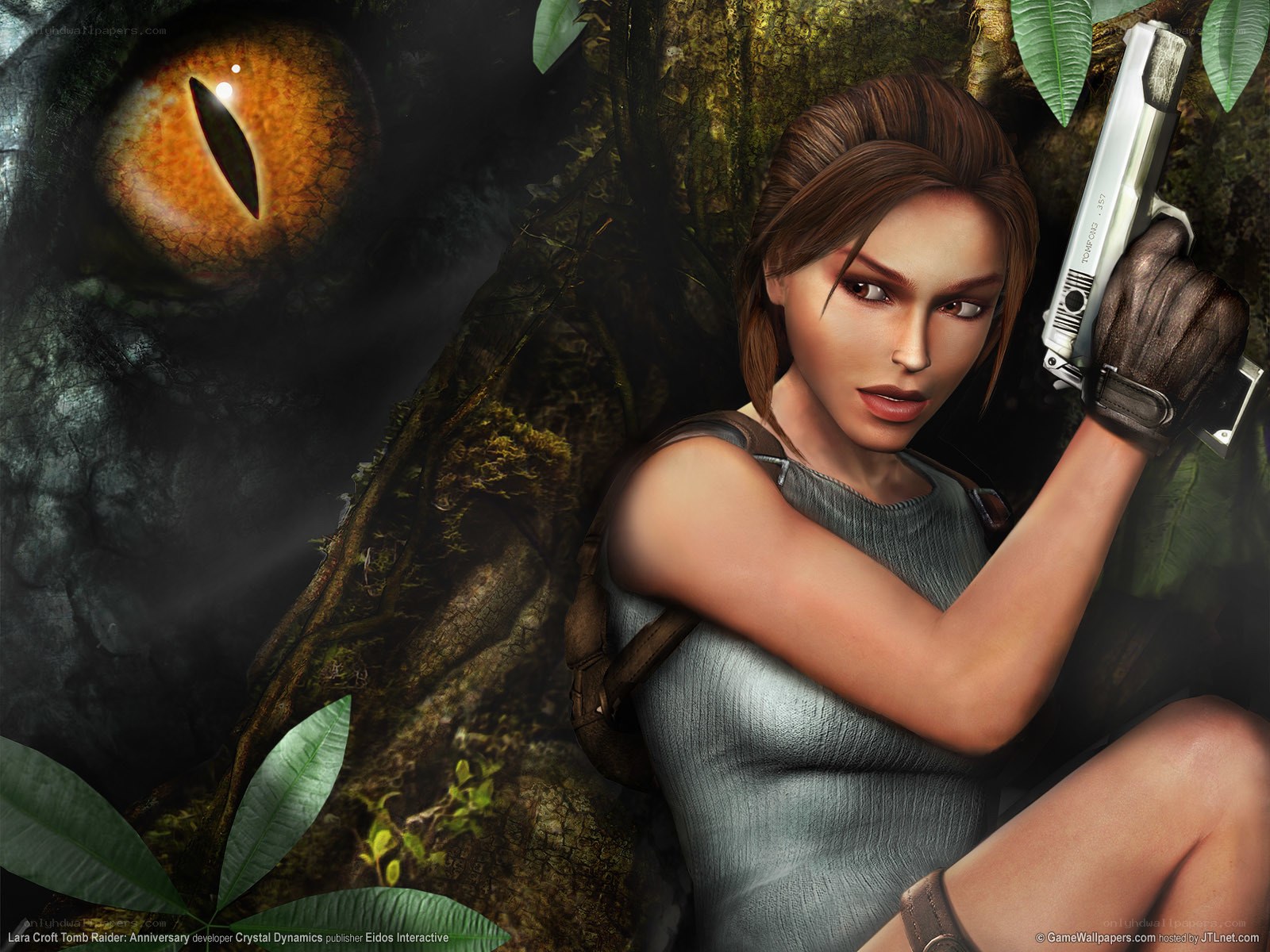 Lara Croft in jungle encounter