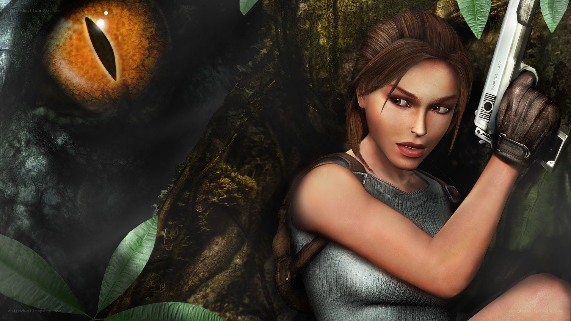 Lara Croft in jungle encounter