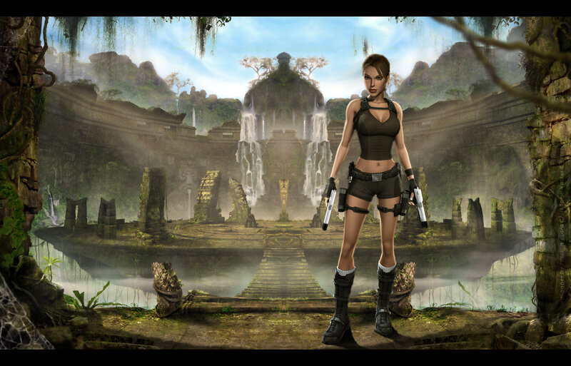 Lara Croft in Jungle — Green, Adventurous, Afternoon