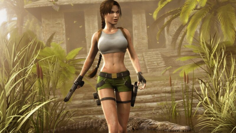Lara Croft in Jungle — Green, Tense, Afternoon