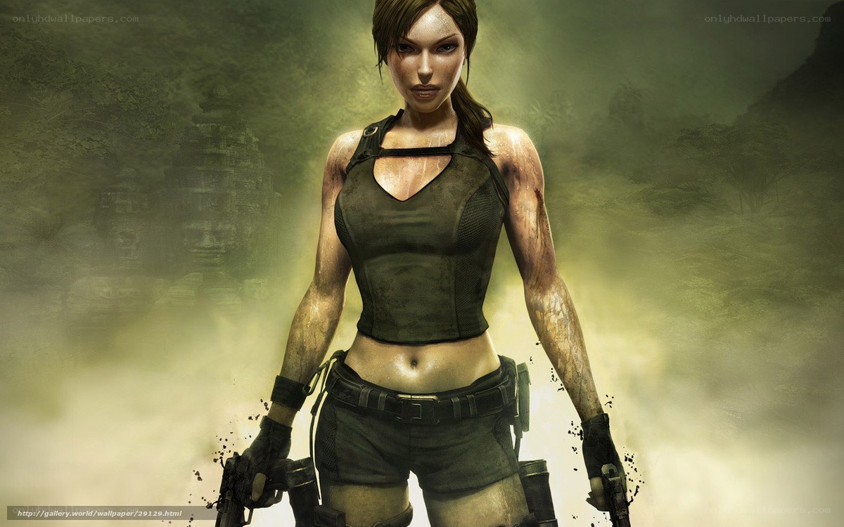 Lara Croft in jungle