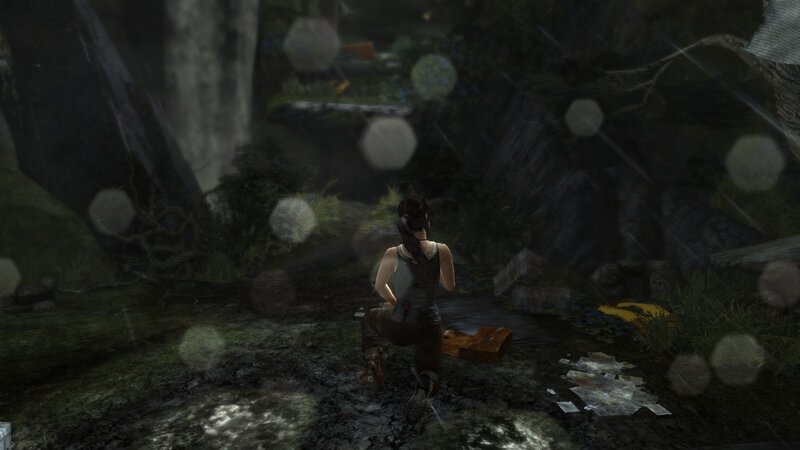 Lara Croft in Rain — Green