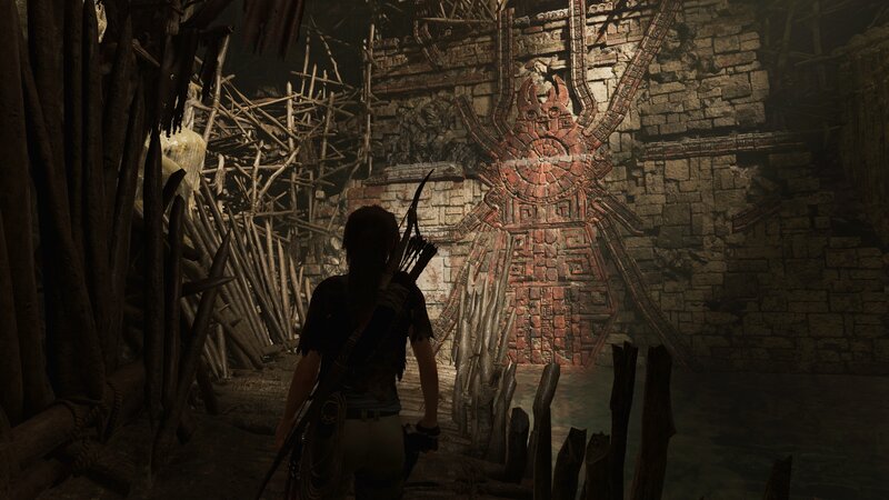 Lara Croft in Ruin — Brown, Dark, Mysterious, 3d Render