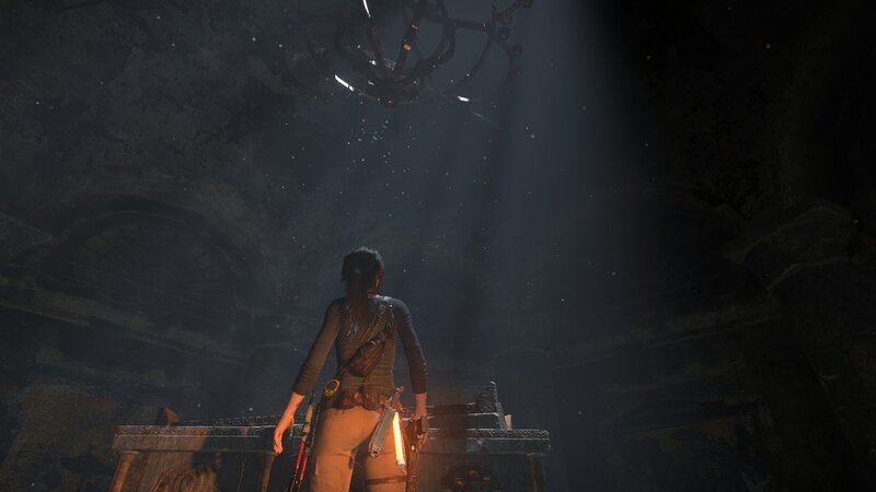 Lara Croft in Ruin — Brown, Dramatic