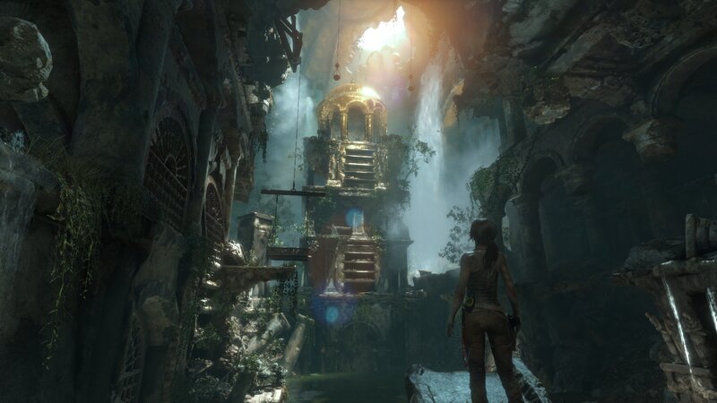 Lara Croft in Ruin — Gray, Mysterious