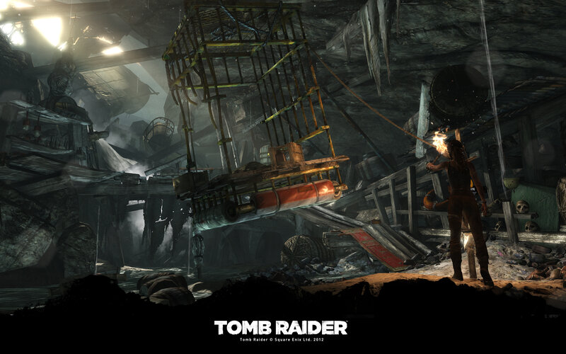 Lara Croft in Ruin — Gray