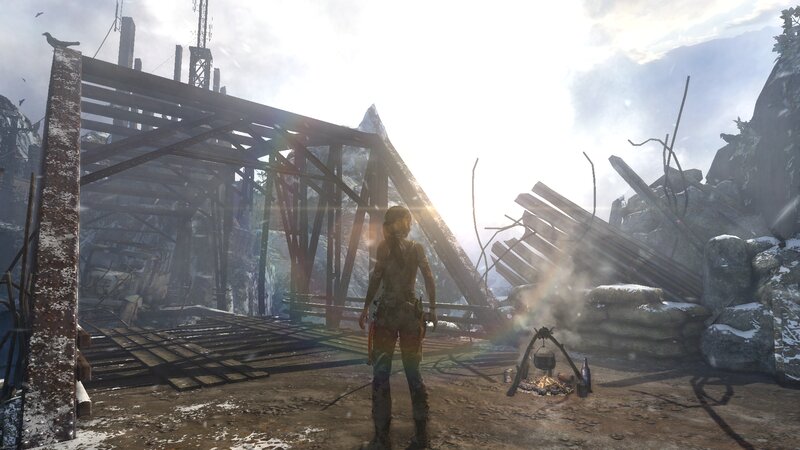 Lara Croft in Ruins — Brown, Desolate