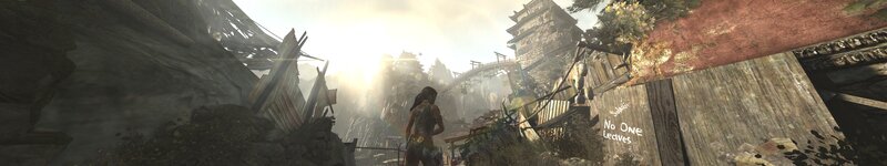 Lara Croft in Ruins — Brown, Dramatic, Afternoon