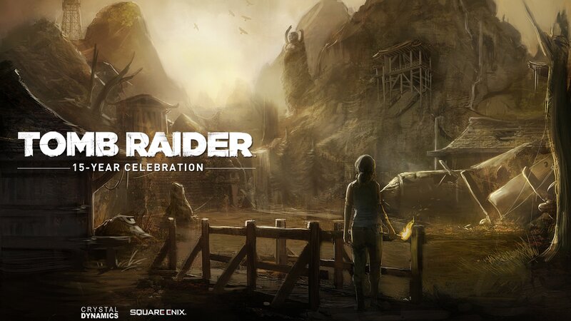Lara Croft in Ruins — Brown, Dramatic, Sunset