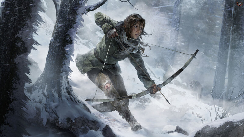 Lara Croft in Snow