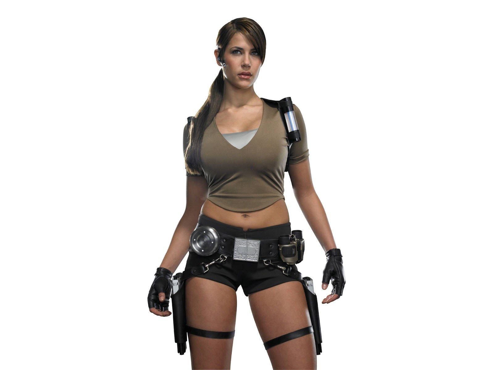 Lara Croft in tactical gear