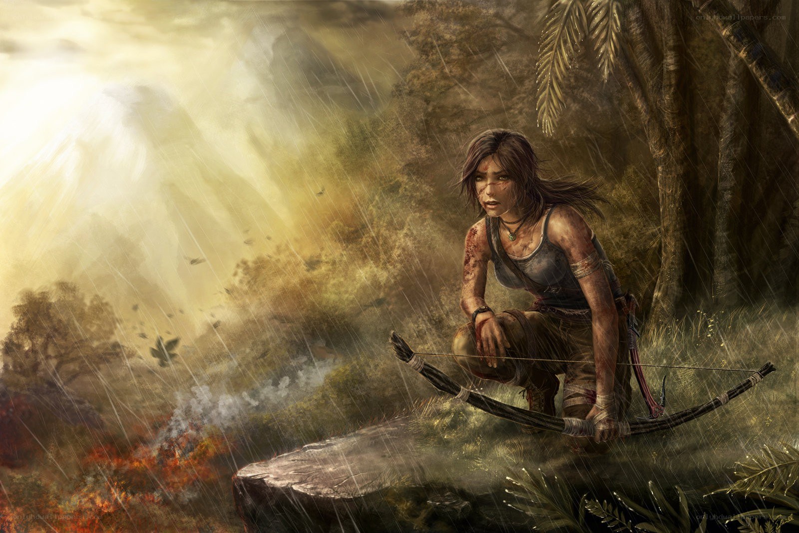 Lara Croft in the jungle