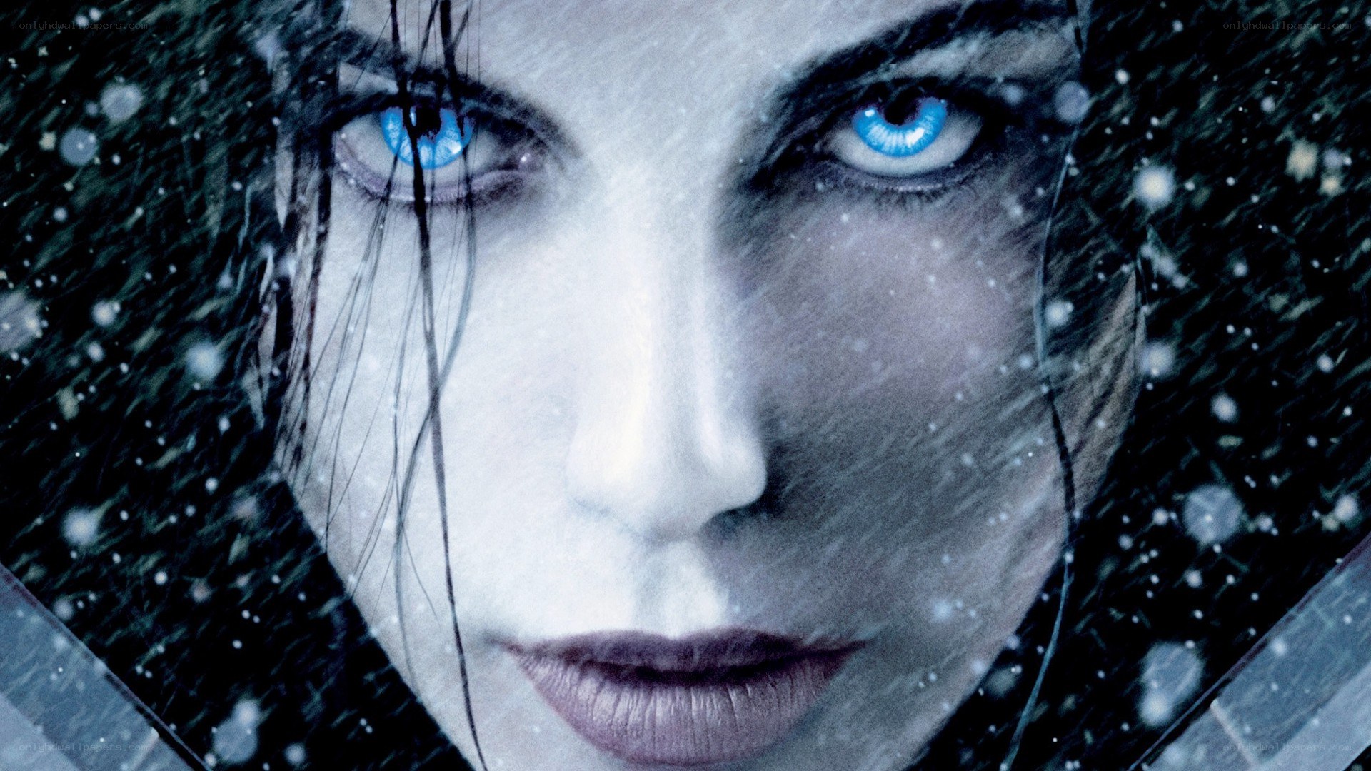 Lara Croft in the snow