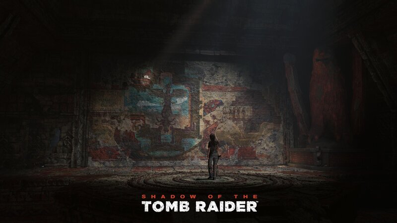Lara Croft in Tomb — Brown, Dramatic, 3d Render