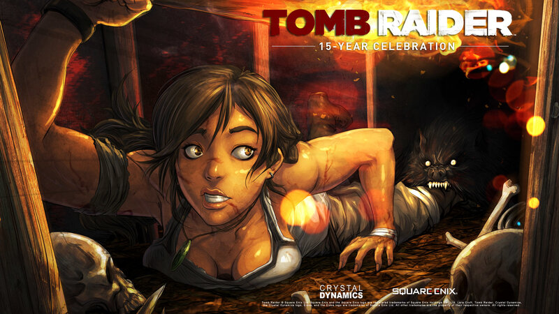 Lara Croft in Tomb — Brown