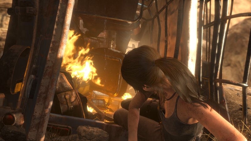 Lara Croft in Wreckage