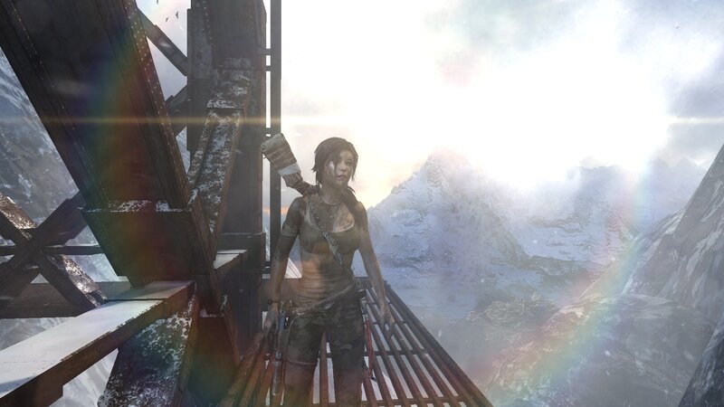 Lara Croft on Bridge