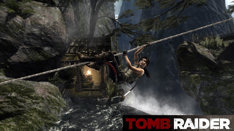 Lara Croft on Rope