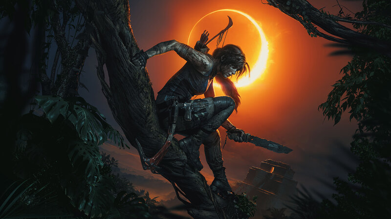 Lara Croft on Tree