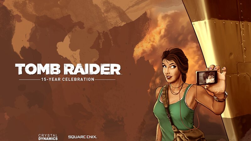 Lara Croft Taking a Selfie