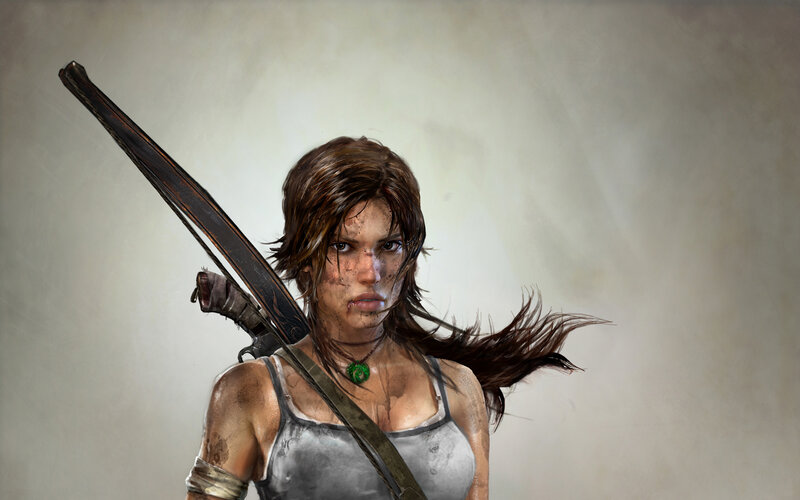 Lara Croft with bow