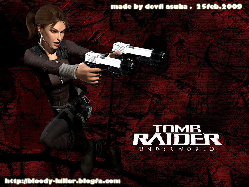 Lara Croft with dual pistols