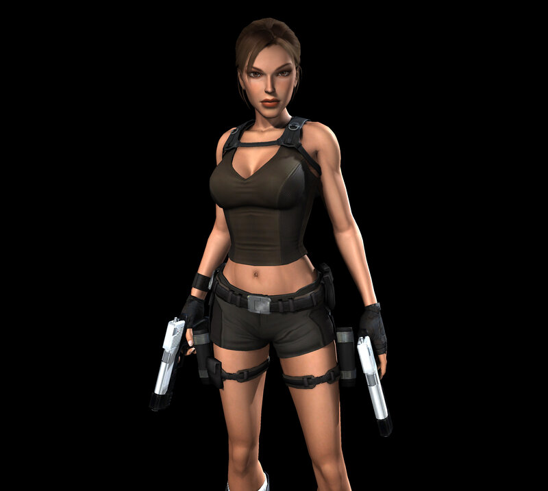 Lara Croft with dual pistols