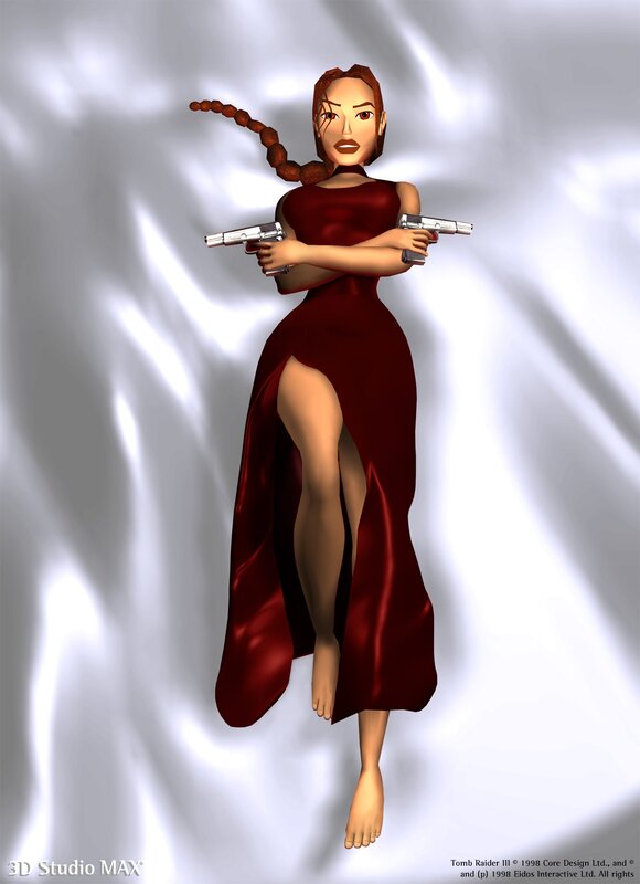 Lara Croft with dual pistols