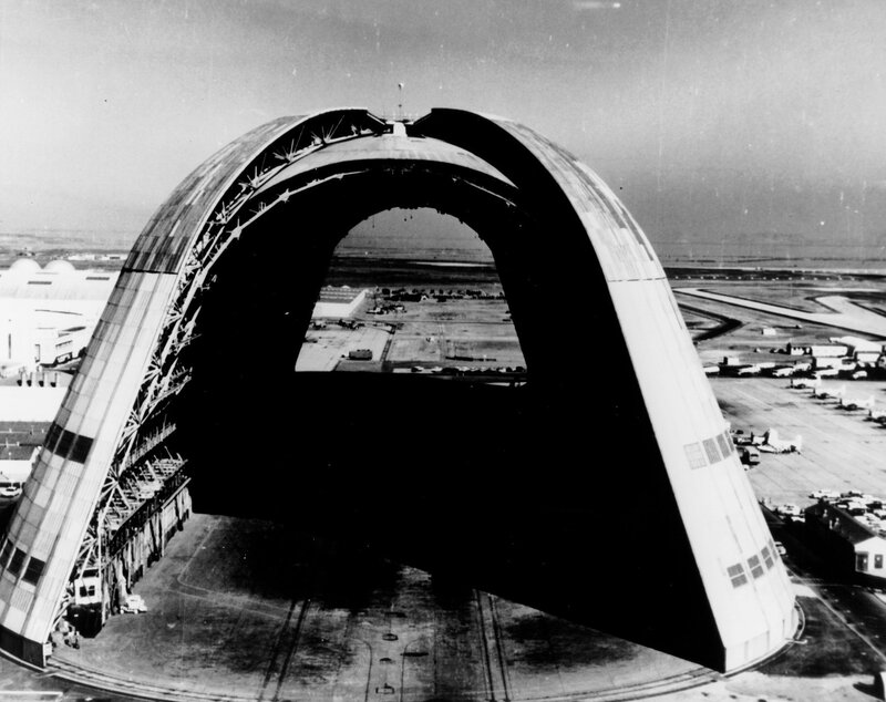 Large aircraft hangar under construction