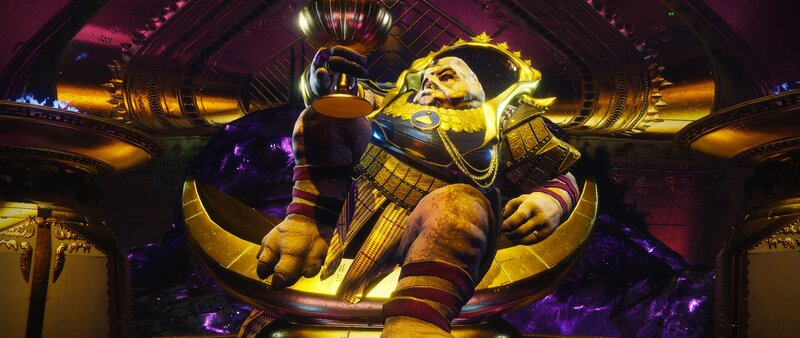 Large Alien in Throne
