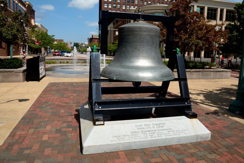 Large Bell on Pedestal