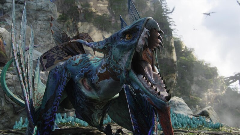 Large Blue Reptilian Creature