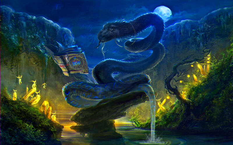 Large Blue Serpent