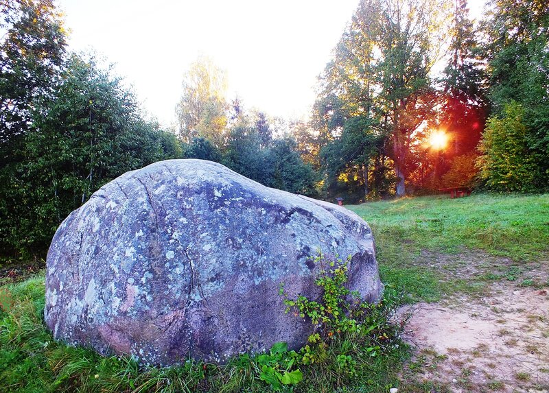Large Boulder in Field