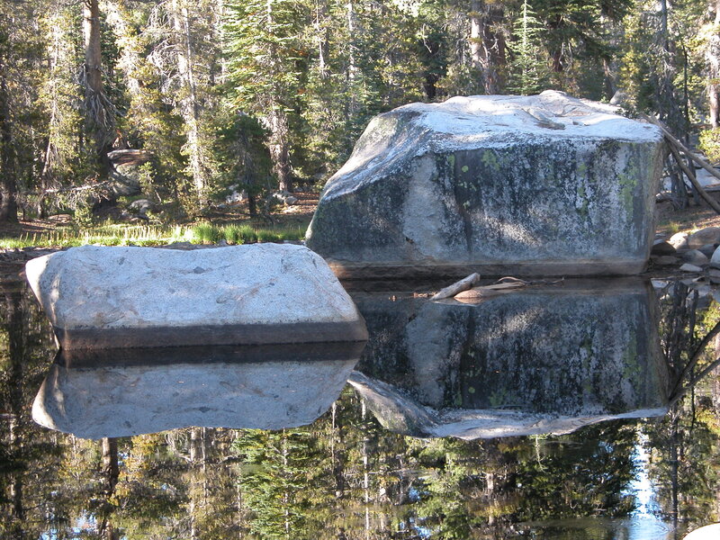 Large Boulders in Pond