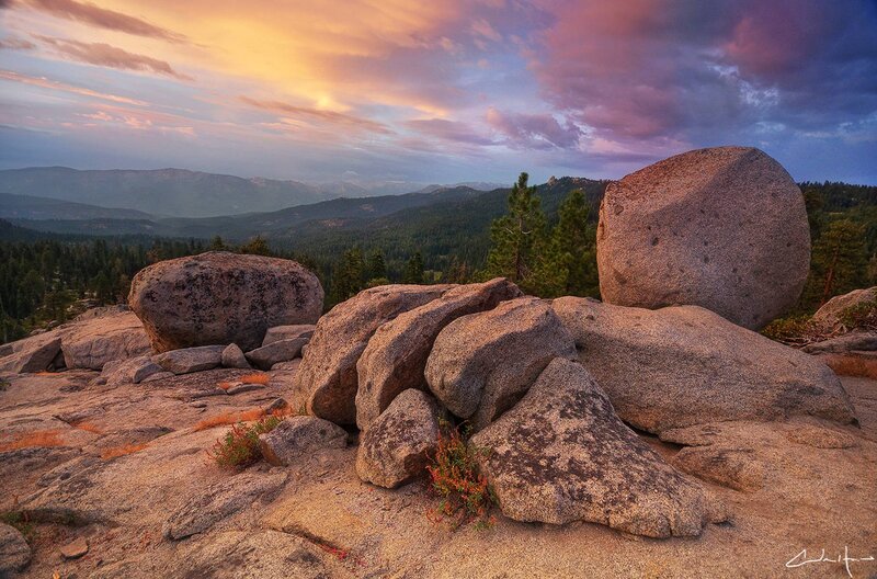 Large Boulders on Mountain