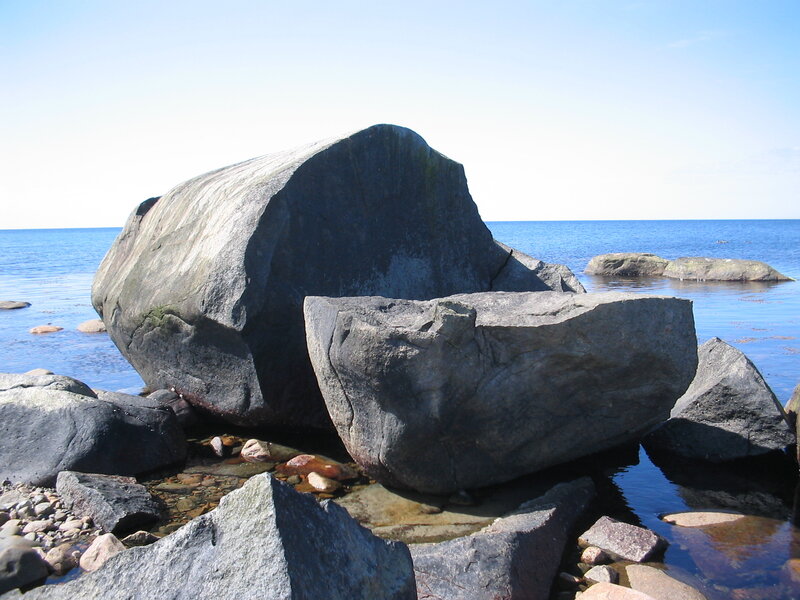 Large Boulders on Shore