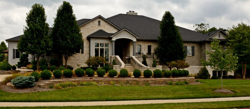 Large Brick House — Green, Calm