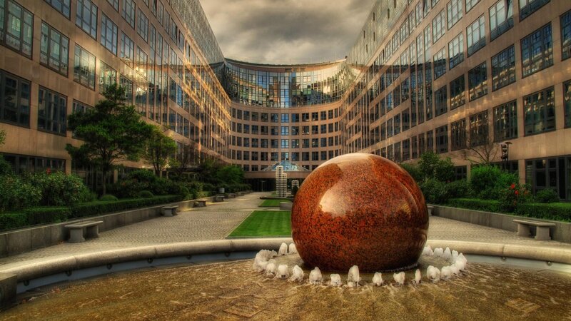 Large Bronze Sphere Sculpture