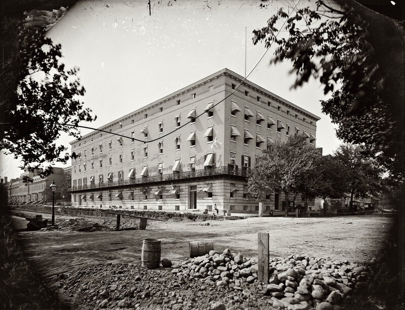 Large Building under Construction — Black