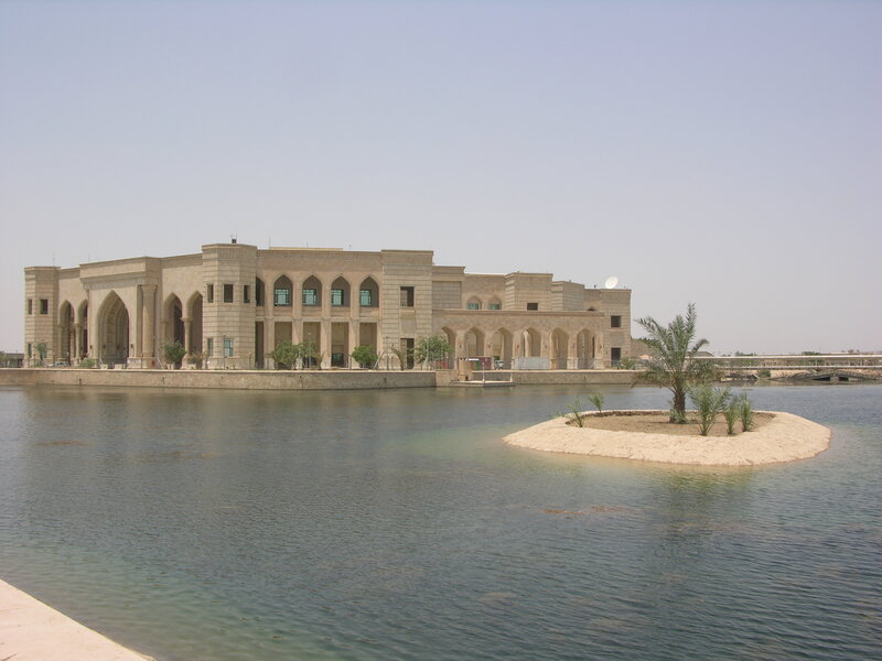 Large Building with Water