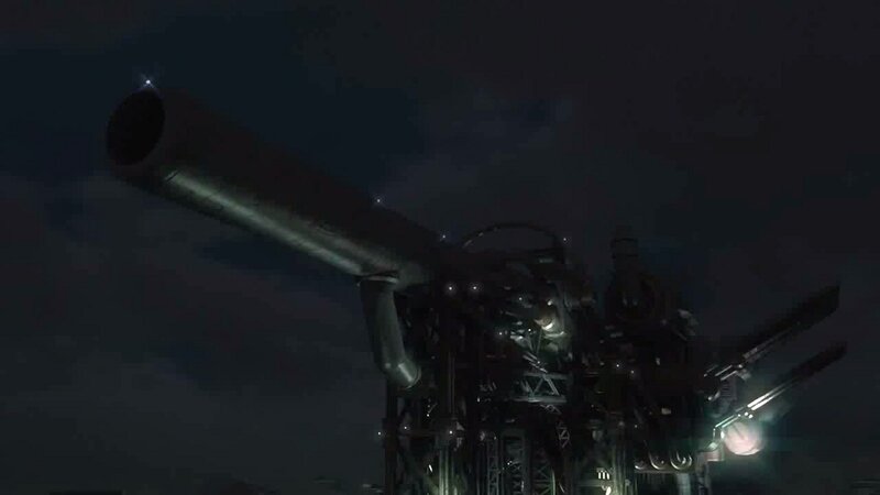 Large Cannon on Platform