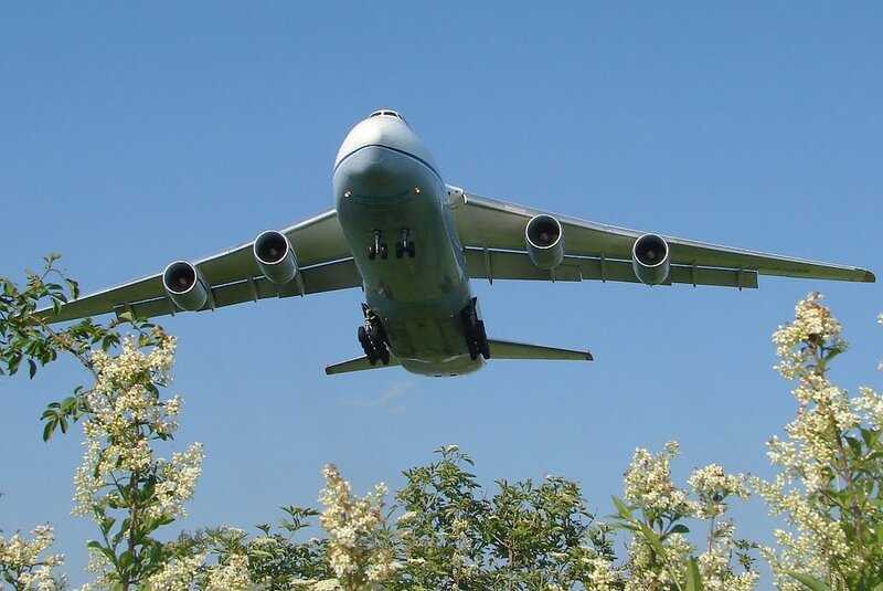 Large Cargo Airplane — Blue, Clear