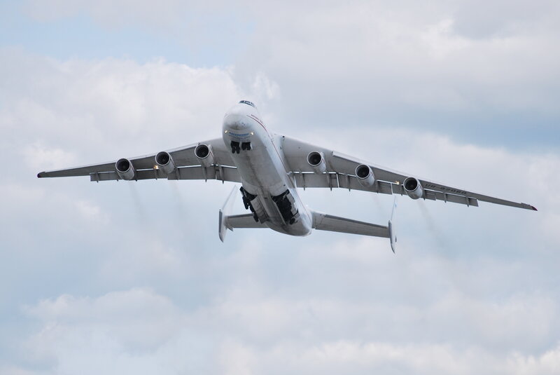 Large Cargo Airplane — White, Dramatic, Photograph